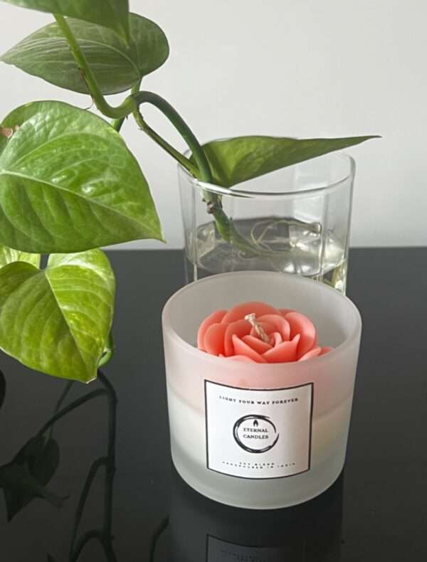 Eternal Candles® - Charming Pink Blossom Frost Jar Candle - Image 4