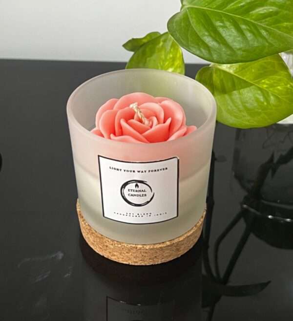 Eternal Candles® - Charming Pink Blossom Frost Jar Candle - Image 2