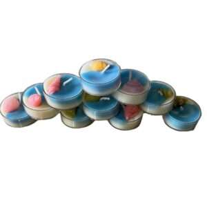 Eternal Candles® - Natural Soy Wax Seascape Design Tea Light Candles Set of 8