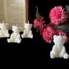 Eternal Candles® - Natural Soy Wax Cute Teddy Carved Candles | Set of 2 |