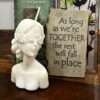 Eternal Candles® Pure Soy Wax Candle Sculpted Blindfolded Girl - Image 2