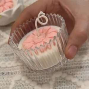 Eternal Candles® Pure Soy Wax Jar Candle | Cute little Canopy Jar with Lid | Vanilla Scented